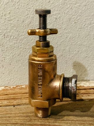 Rare: Vintage 7 " Lunkenheimer Brass Steam Engine Pressure Relief Valve Steampunk
