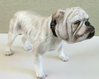 Rare Vintage Royal Doulton Large Bulldog Hn1072 Animal Figurine Euc