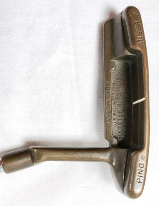 Rare Vintage Ping Anser 2 Bronze Putter Golf Club - Karsten Manufacturing Corp. 2