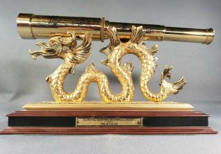 Rare Franklin National Maritime Historical Society Brass Spyglass