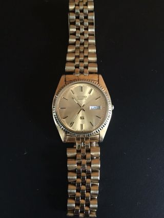 Vintage Quartz Sieko Sq 701272 Wrist Watch