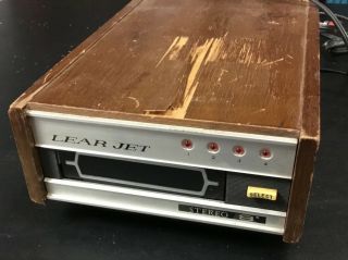 Rare Lear Jet 8 Track Stereo Model - Hsa - 940 Vintage Eight - Track Wood Tape Deck