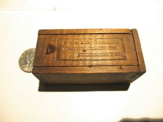 Antique/vintage J.  M Carpenter Tap & Die Co.  Wooden Dovetailed Tool Box