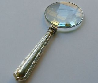 Raeno Sp Co Hm Silver Handle Magnifying Glass Birmingham 1914