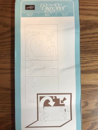 Stampin Up Bigz “look Here” Die Gift Card Holder Pop Up Card Retired Rare Sizzix