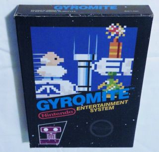 Gyromite - 5 Screw Ultra Rare Nintendo Nes Game Cib Complete Vintage