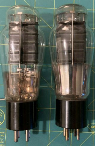 RARE Pair Western Electric 300A/B Prototype Tubes - Used/Tested 2