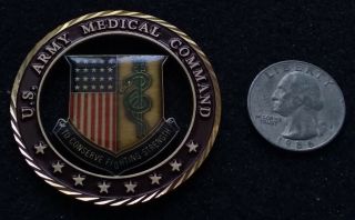 Rare Us Army Medical Command Medcom Csm Medic Sergeant Major Usa Challenge Coin