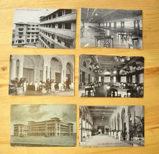 1907 Philippines,  Manila Hotel Antique Real Photos 1907 Set Of 6 - Rppc
