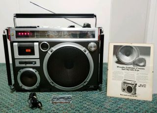 Vintage Jvc Rc - 550jw Boombox Ghetto Blaster.  (bundle Deal & Rare)