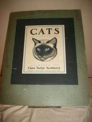 Cats Portfolio Book Antique Clare Turlay Newberry