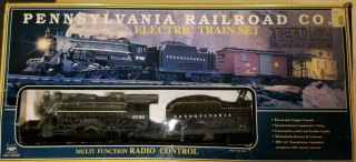 Rare Vintage Bright Pennsylvania Railroad Company Train Set 375 Read