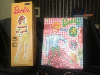 2 Vintage Whitman 1973 & 1969 Barbie Paper Dolls 1 Uncut
