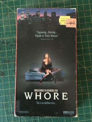Whore Vhs Theresa Russell Benjamin Mouton Ken Russell Vidmark Drama Unrated Rare