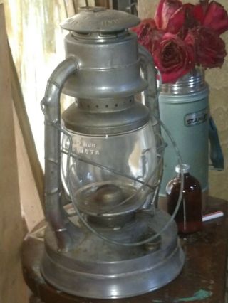 Antique Vintage Dietz York No.  2 Blizzard Lantern 14” Hanging Railroad Lamp