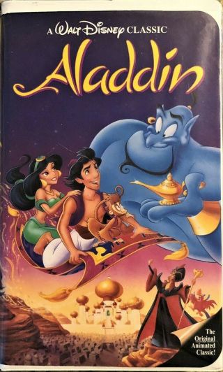 Aladdin Rare Black Diamond Edition (vhs,  1993) Video Tape Collector Item
