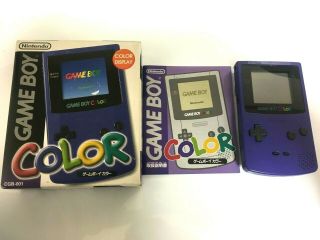 Game Boy Color/purple Color/shiping From Japan/nintendo/1998/rare/good