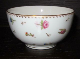 Antique Nyon Swiss Meissen Style Continental Porcelain Bowl