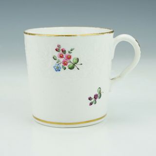 Antique Spode Porcelain - Hand Painted Flowers Decorated Cup - Early