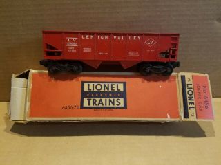 Red Enameled Lehigh Valley Hopper 6456 - 75 Rare,  Cond.