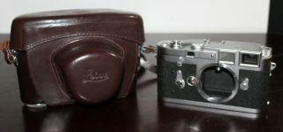 Rare Vintage Leica M3 Rangefinder Camera Body Late Ds Models With Case