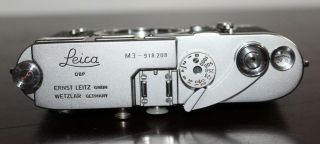 RARE Vintage Leica M3 Rangefinder Camera Body LATE DS MODELS With Case 3