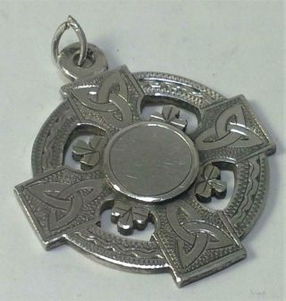 Antique Irish Sterling Silver Fob Medal (G.  A.  A.  Hurling) – 1927 3