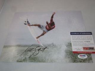 Kelly Slater Signed 8x10 Photo Psa/dna Surfing Legend Rare Wow U74858