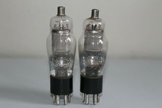 Rare Pair Western Electric 310a Tube Small Perforation For 91a Amplifier 300b