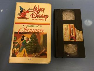 A Walt Disney Christmas (vhs) Vintage Disney Clamshell Very Rare 1982
