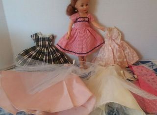 12 Vintage Factory Dresses For10 " Fashion Doll Circle P Miss Coty Miss Revlon