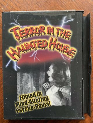 Rare Terror In The Haunted House Dvd Old School Horror Film Psycho Rama