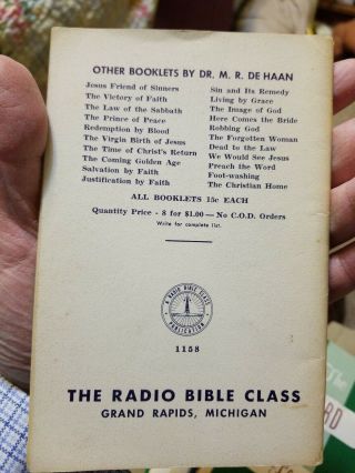 RARE 1950s The Lion and the Lamb M.  R.  De Haan Radio Bible Class RBS DeHaan 2