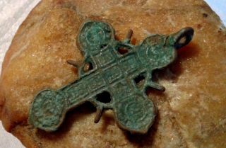Rare 16 - 18th Century Orthodox " Old Believers " Ornate Openwork " Sun " Solar Cross