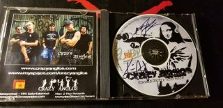 ULTRA RARE CRAZY ANGLOS REVERB NATION TOUR 07 CD AUTOGRAPHED ALMOST KINGS REHAB 2