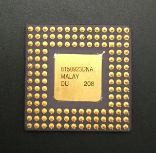 Intel A80C186EC16 Processor CPU PGA132 16MHz 186 With Extra Features RARE SW051 3