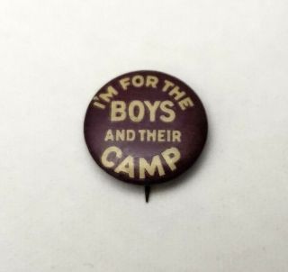 Rare Vintage Boy Scout (?) Pin Whitehead Hoag " I 