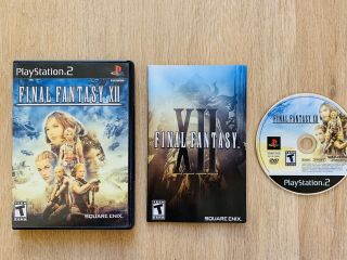 Rare Final Fantasy Xii 12 Playstation 2 Ps2 Game Complete With Case & Booklet