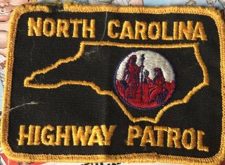 Rare Vintage North Carolina Highway Patrol Patch Native American Indians Nc