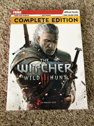 The Witcher Wild Hunt Iii Complete Edition Prima Official Strategy Guide,  Rare