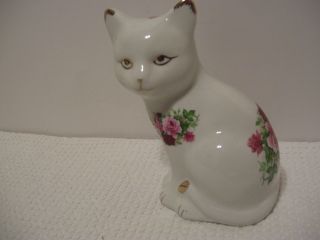 Porcelain Antique Reflections Cat Figure By Godinger & Co