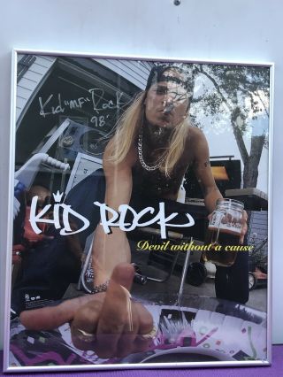 Kid Rock Autographed Signed 18x21photo Poster Promotion Use 1998 Rare Piece