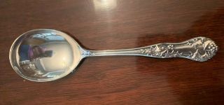 Holly By Ehh Smith/national Plate Silverplate Cream Soup Spoon 6 7/8 ".