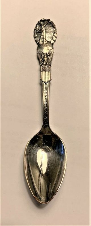 Antique Silver Spoon Smc Panama Pacific - Int 
