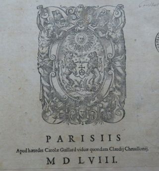 Rare Biblia Sacra 1558 Latin Vulgate Bible Jean Benoit Guillard Hebrew Greek