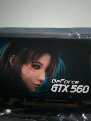 RARE GeForce GTX 560 ECS anime edition 1GB GDDR5 SDRAM 1gb  2