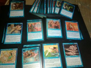 Mtg 47 Mirage Blue Cards Rares Uncommon Common Spells Only