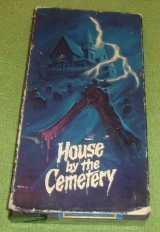 House By The Cemetery Vhs Horror Vestron Video Rare Zombies Fulci
