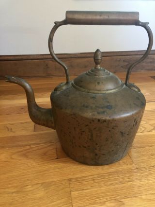 Antique Copper Teapot Kettle