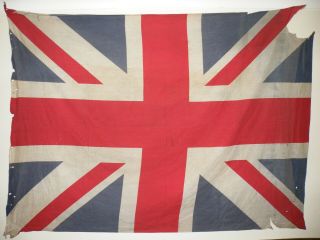 Stunning Antique Union Flag,  Union Jack Distressed Faded 1940 